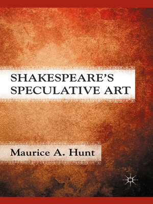 cover image of Shakespeare's Speculative Art